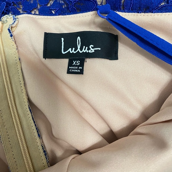 LuLus Blue Lace She’s a Knockout Bodycon Mini Dress - Picture 12 of 14